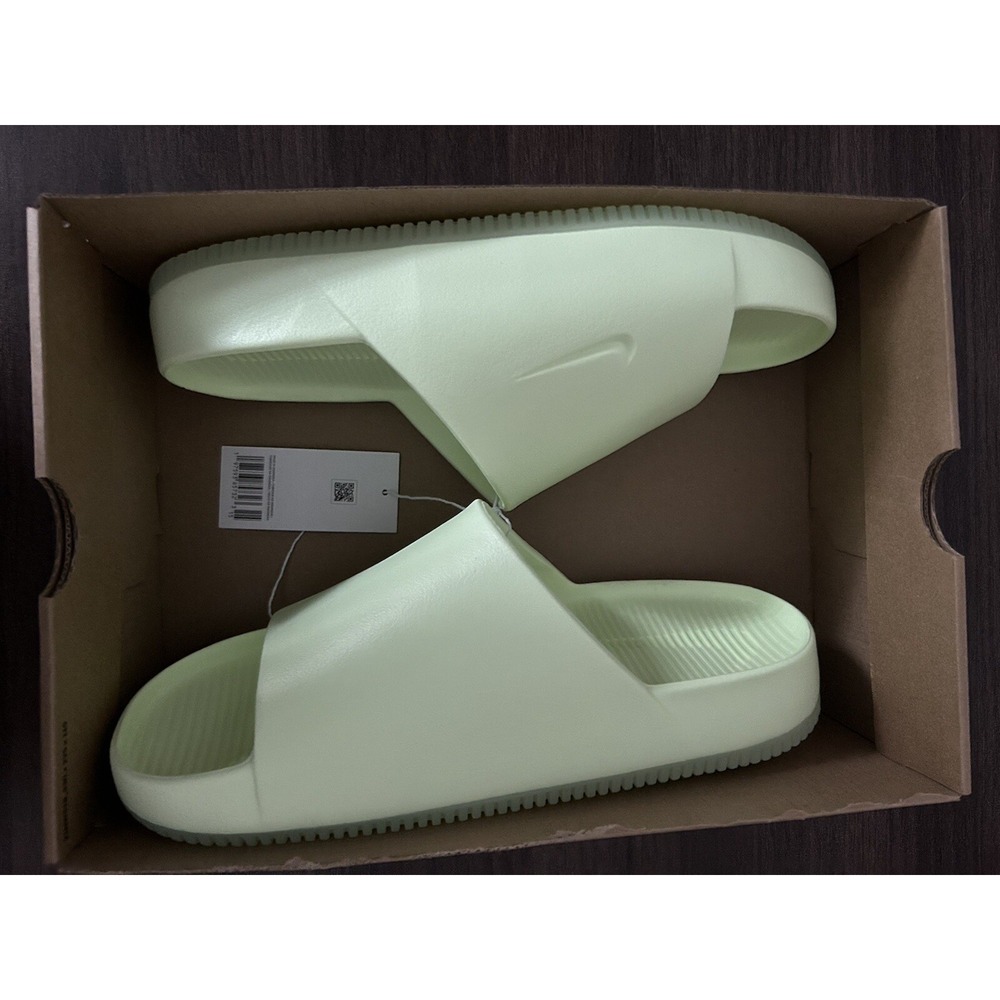 Nike WMNS Calm Slide 'Barley Volt' -‎ Size 12 -  DX4816 702 - New/No Lid